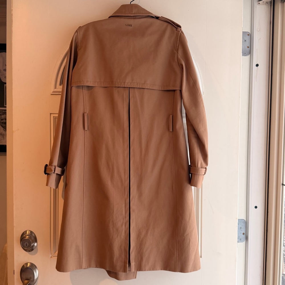 Massimo Dutti Beige Trench Coat No Belt - Picture 4 of 7